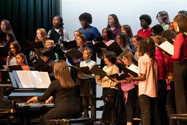 2023 All County Chorus Students Performing